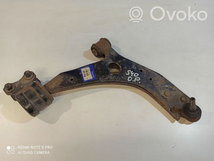 Volvo S40 Braccio di controllo sospensione anteriore inferiore/braccio oscillante 31277462