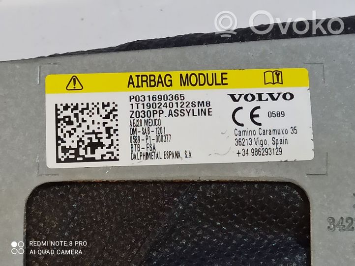 Volvo S60 Airbag sedile 31690365