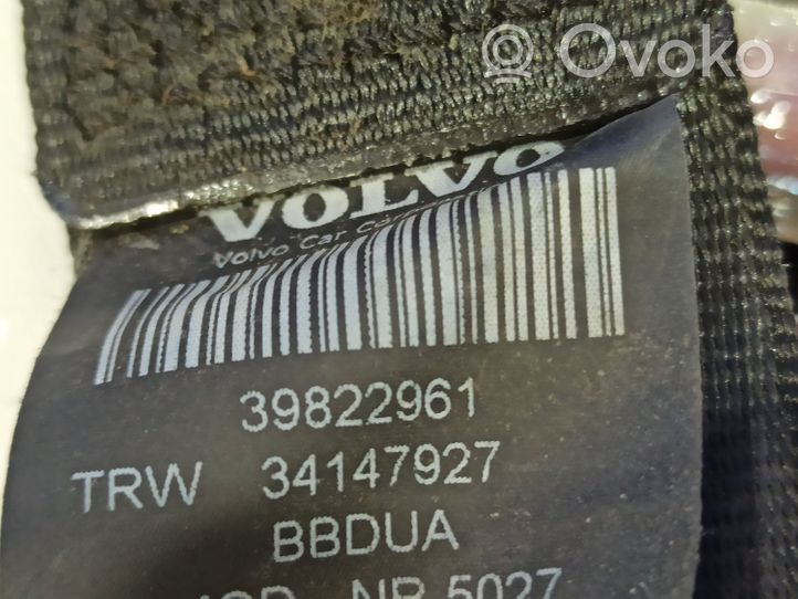 Volvo S60 Ceinture de sécurité arrière centrale (siège) 39822961
