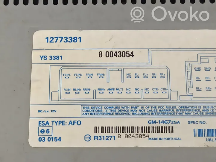 Saab 9-3 Ver2 Amplificateur de son 12773381