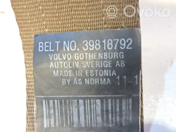 Volvo V70 Pas bezpieczeństwa fotela przedniego 39818792