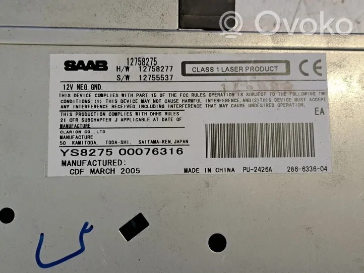 Saab 9-3 Ver2 CD/DVD changer 12799475