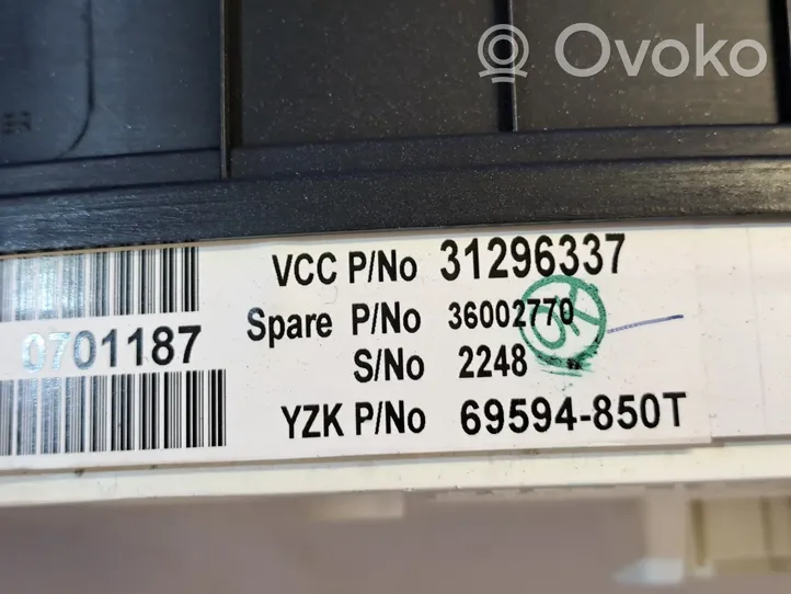 Volvo XC90 Velocímetro (tablero de instrumentos) 31296337