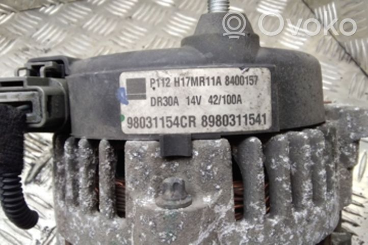 Opel Meriva B Alternator 8980311541