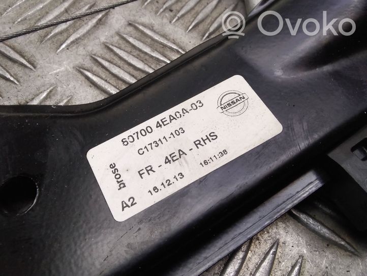 Nissan Qashqai Priekinio el. lango pakėlimo mechanizmo komplektas 807004EA0A