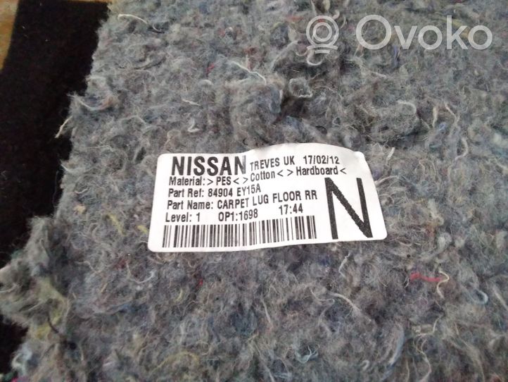 Nissan Qashqai+2 Alfombra revestimiento del maletero/compartimiento de carga 84904EY15A