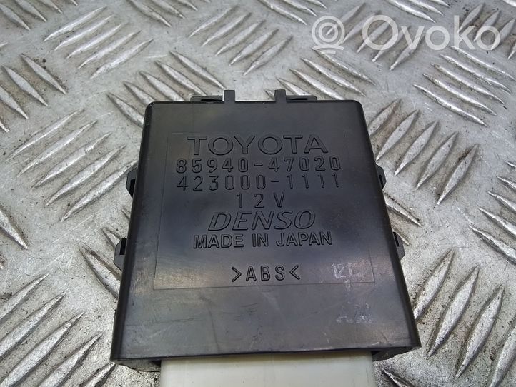 Toyota Prius (XW30) Lasinpyyhkimen rele 8594047020