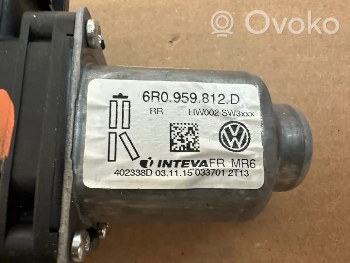 Volkswagen Amarok Silniczek podnoszenia szyby drzwi tylnych 6R0959812D