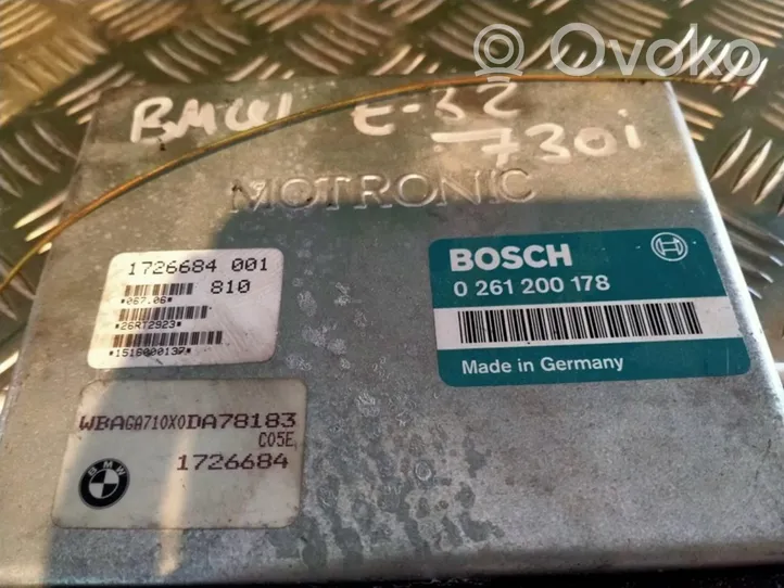 BMW 7 E32 Sterownik / Moduł ECU 0261200178