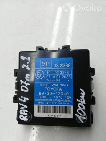 Toyota RAV 4 (XA30) Signalizacijos valdymo blokas 8973042040