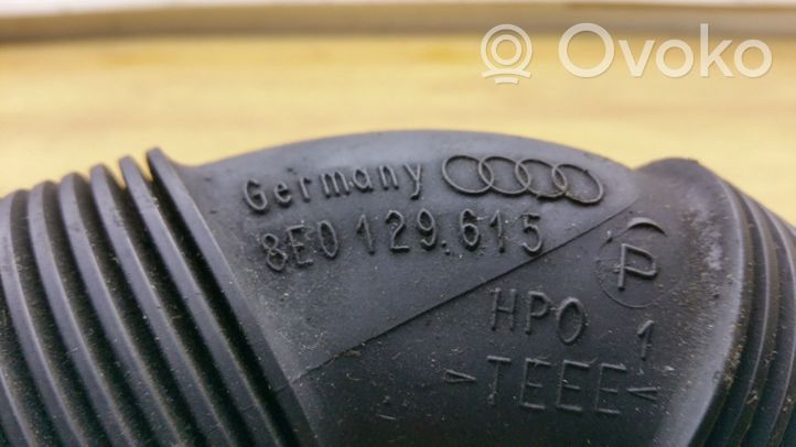 Audi A4 S4 B7 8E 8H Tube d'admission de tuyau de refroidisseur intermédiaire 8E0129615