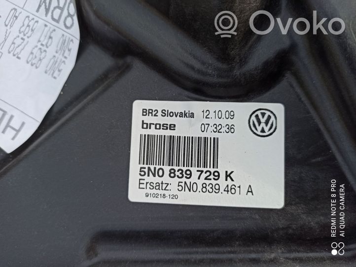 Volkswagen Tiguan Elektryczny podnośnik szyby drzwi tylnych 5N0839729K