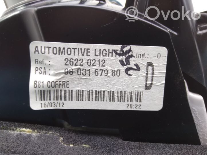 Citroen DS5 Lampy tylnej klapy bagażnika 9803167980