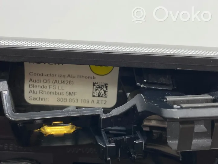 Audi Q5 SQ5 Copertura griglia di ventilazione laterale cruscotto 80B820901