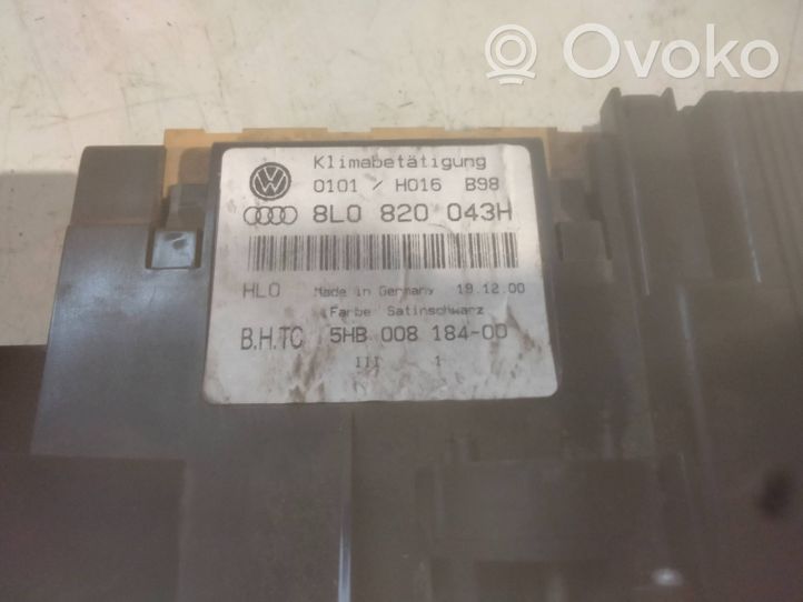 Audi A3 S3 8L Panel klimatyzacji 8L0820043H