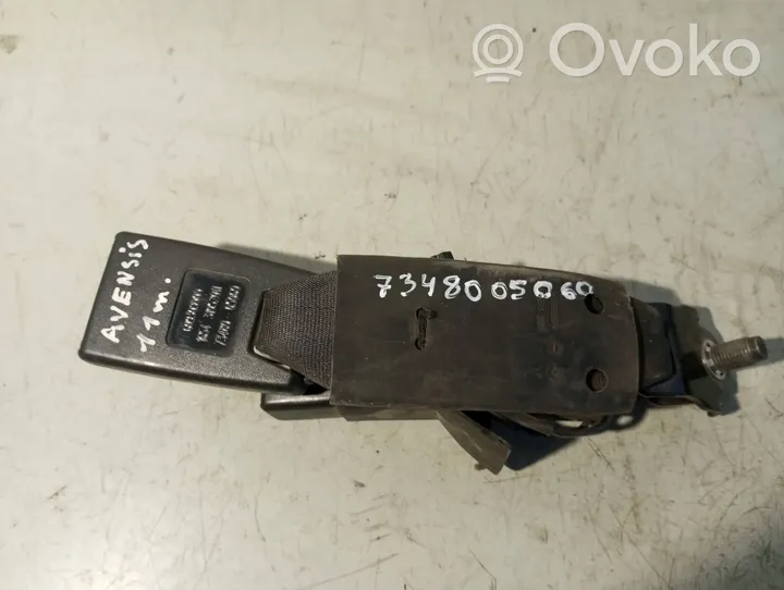 Toyota Avensis T270 Ceinture de sécurité arrière centrale (siège) 7345005060