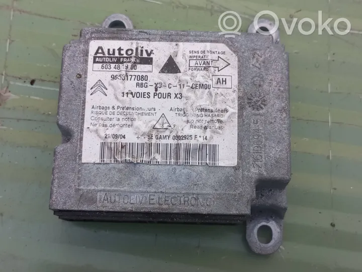 Citroen C5 Module de contrôle airbag 9658177080