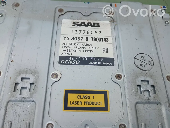 Saab 9-5 Panel / Radioodtwarzacz CD/DVD/GPS 12778057