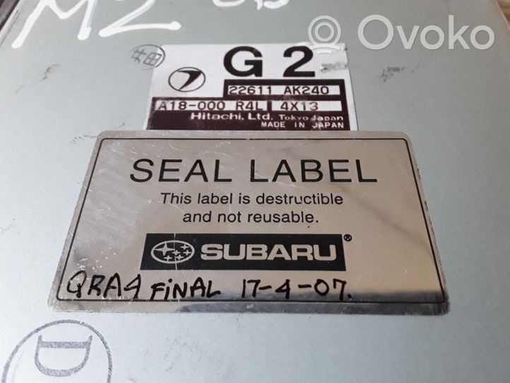 Subaru Legacy Moottorin ohjainlaite/moduuli 22611AK240