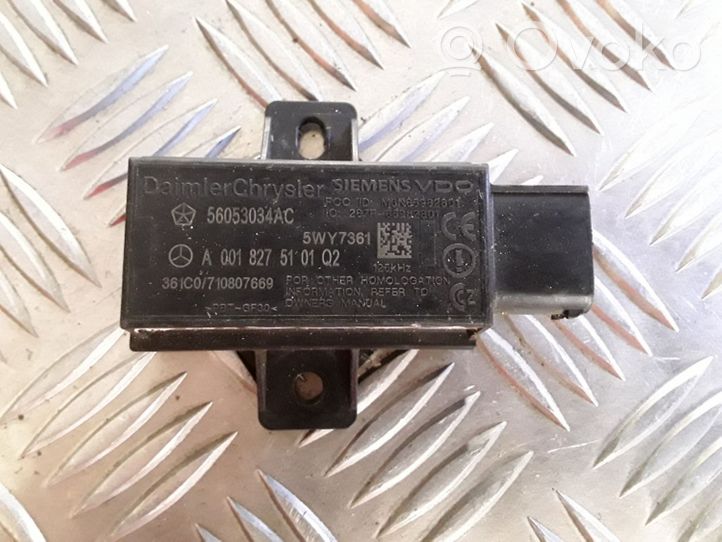 Mercedes-Benz S W221 Sensor de presión del neumático A0018275101