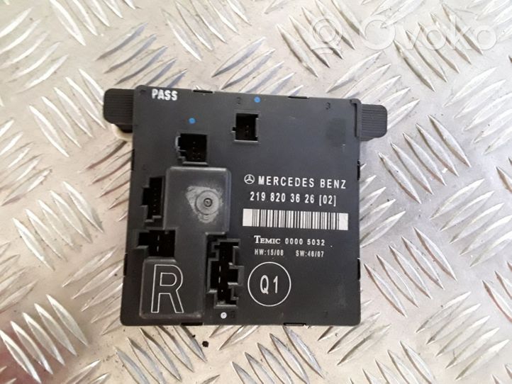 Mercedes-Benz CLS C219 Door control unit/module 2198203626