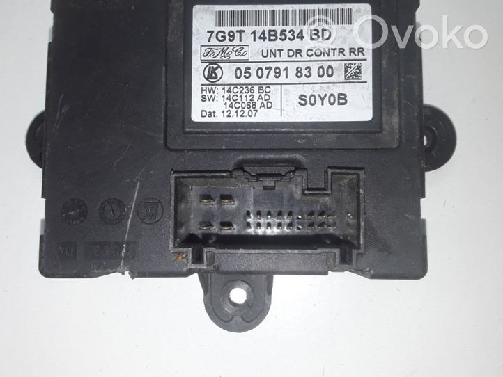 Ford S-MAX Durų elektronikos valdymo blokas 7G9T14B534BD