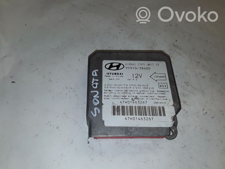 Hyundai Sonata Airbag control unit/module 9591038400