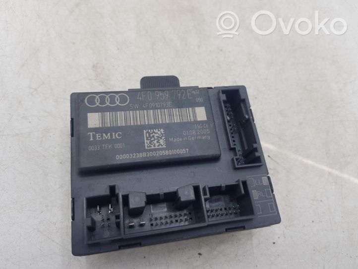 Audi A6 S6 C6 4F Durų elektronikos valdymo blokas 4F0959792E