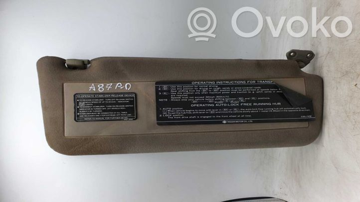 Nissan patrol sales sun visor