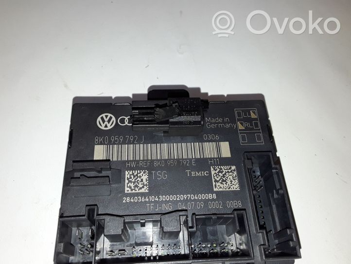 Audi A4 S4 B8 8K Durų elektronikos valdymo blokas 8K0959792J