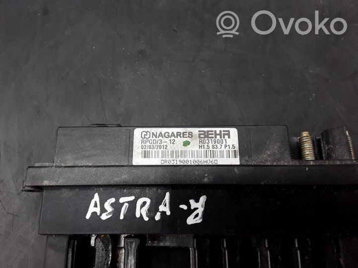 Opel Astra J Scambiatore elettrico riscaldamento abitacolo 13290438