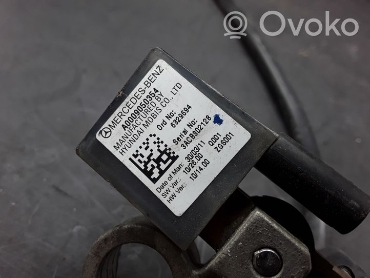 Mercedes-Benz C AMG W204 Câble négatif masse batterie A0009050354