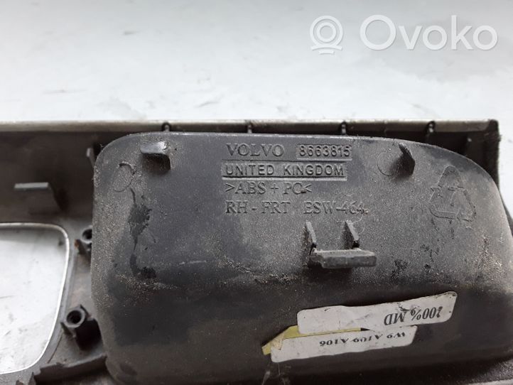 Volvo S40 Support bouton lève vitre porte avant 8663815