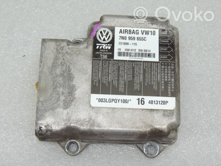 Volkswagen Sharan Centralina/modulo airbag 7N0959655C 