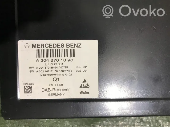 Mercedes-Benz E C207 W207 Navigacijos (GPS) valdymo blokas A2048701896