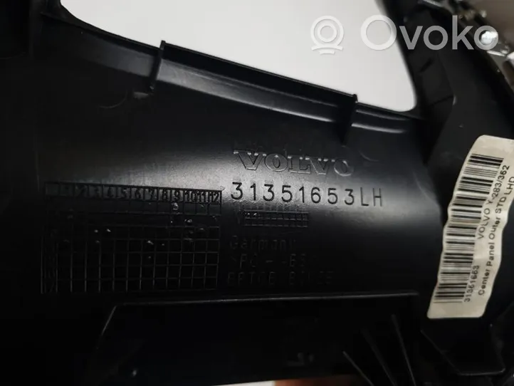 Volvo V60 Garniture de panneau console centrale 31351653