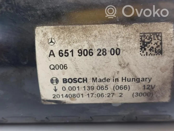 Mercedes-Benz C AMG W205 Starter motor A6519062800