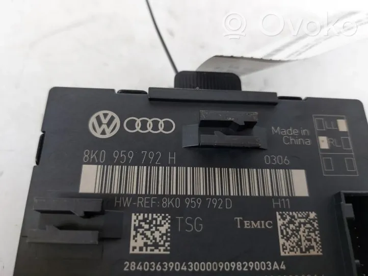 Audi A4 S4 B8 8K Muut ohjainlaitteet/moduulit 8K0959792H
