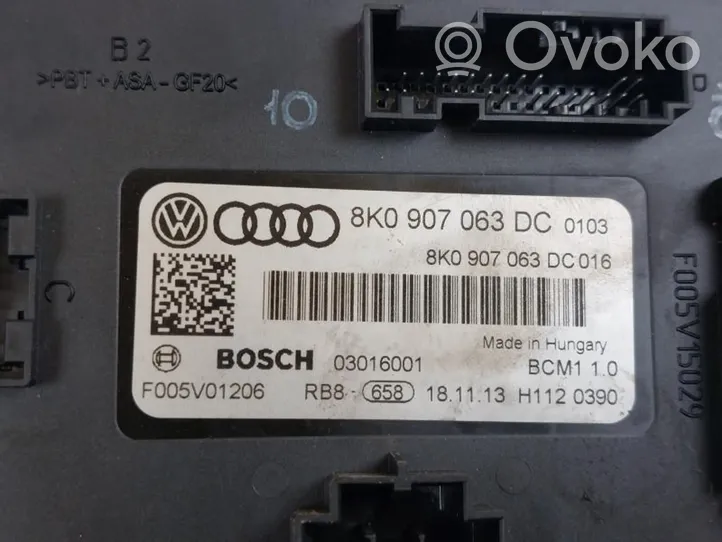 Audi A4 S4 B8 8K Muut ohjainlaitteet/moduulit 8K0907063DC