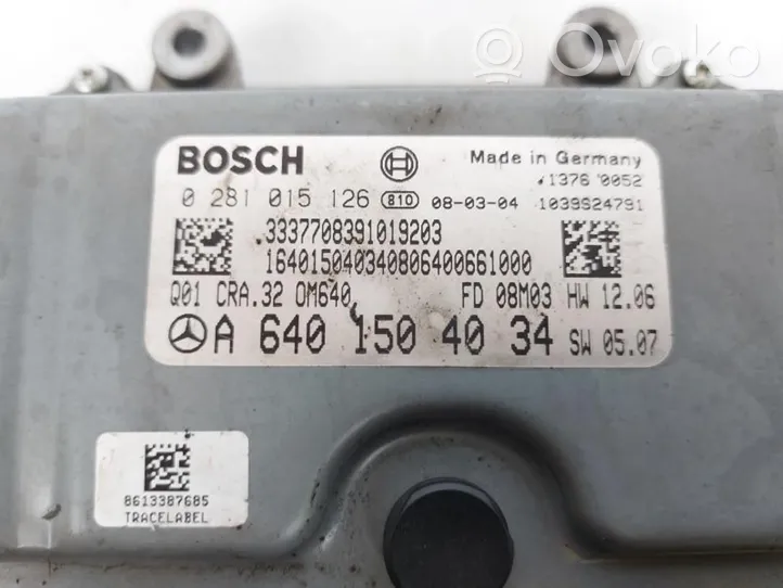 Mercedes-Benz A W169 Calculateur moteur ECU 0281015126