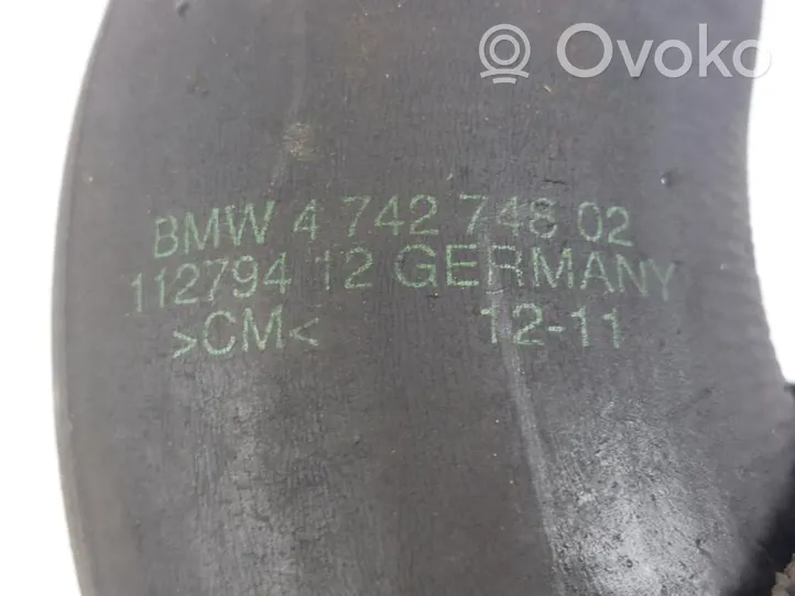 BMW 1 F20 F21 Pneimatiskā gaisa kompresora ieplūdes caurules šļūtene 4742748