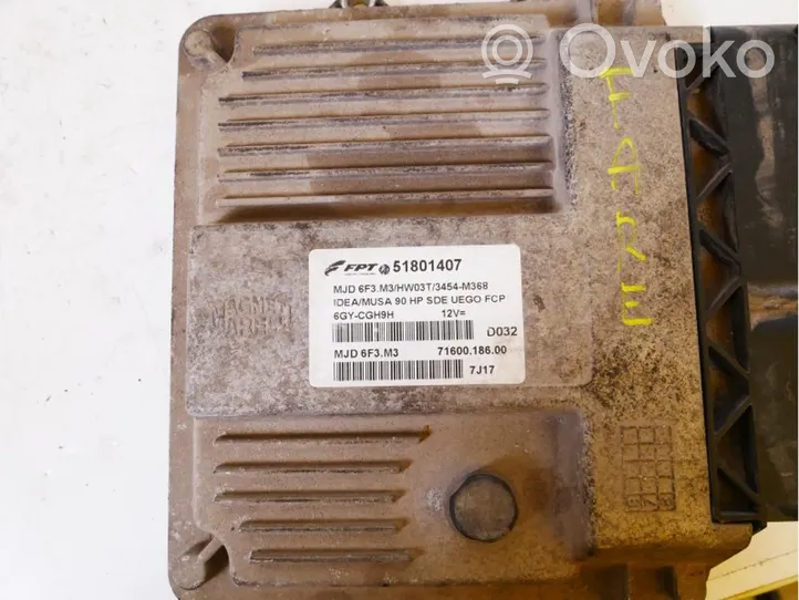 Fiat Idea Sterownik / Moduł ECU 51801407