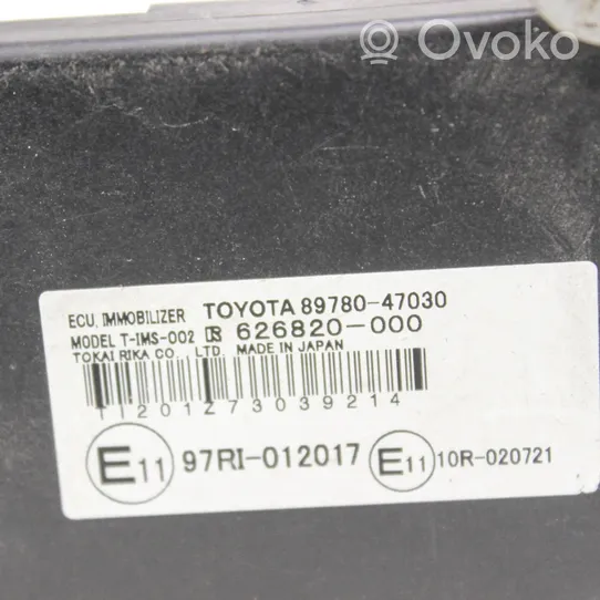 Toyota Prius (XW30) Imobilaizerio skaitytuvas (antena) 8978047030