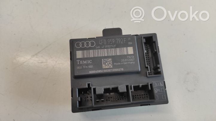 Audi A6 S6 C6 4F Oven ohjainlaite/moduuli 4F0959792F