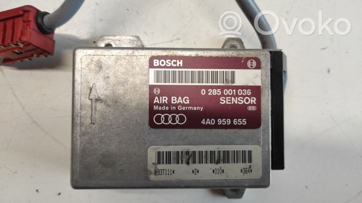 Audi 80 90 S2 B4 Sterownik / Moduł Airbag 0285001036