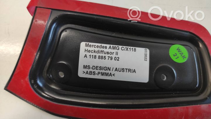 Mercedes-Benz CLA C118 X118 Rivestimento della parte inferiore del paraurti posteriore A1188857902