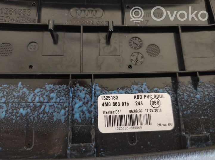 Audi Q7 4M Altri elementi della console centrale (tunnel) 4M0863915