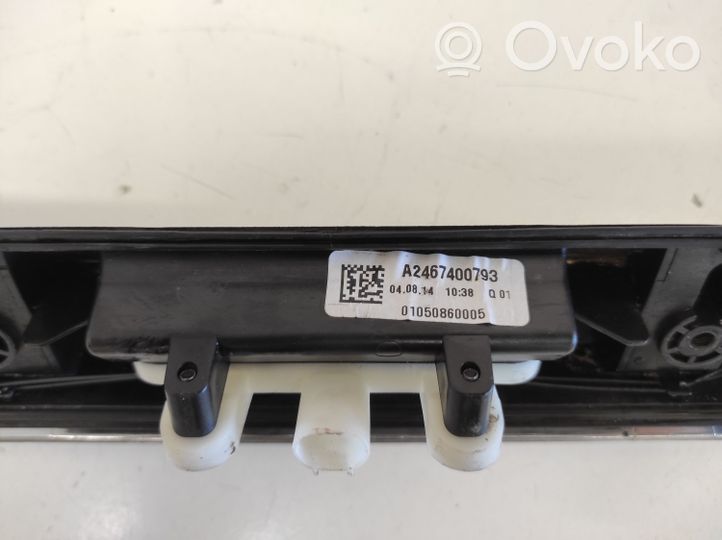 Mercedes-Benz B W246 W242 Barra luminosa targa del portellone del bagagliaio A2467400793