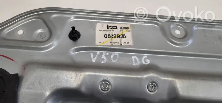 Volvo V50 Mécanisme lève-vitre de porte arrière avec moteur 30710149