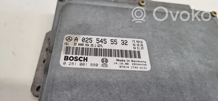 Mercedes-Benz E W210 Calculateur moteur ECU A0255455532